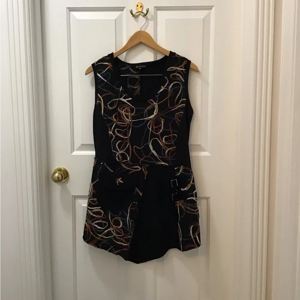 Multicolor Embroidered Mini Dress - Picture 3 of 10